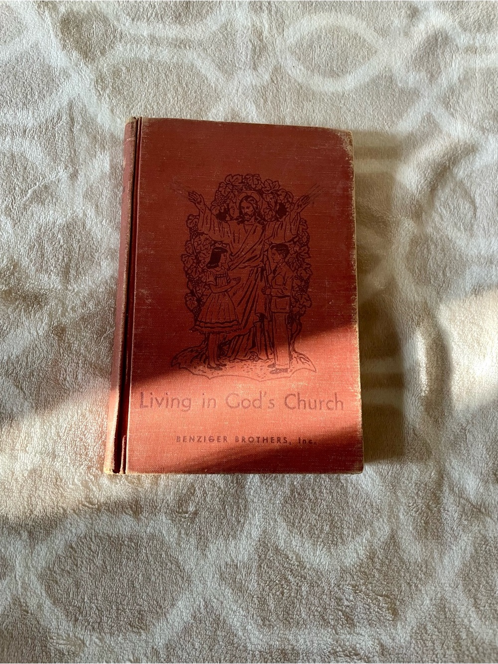 Living in God's Church Hardcover Book - Red Brown Cover